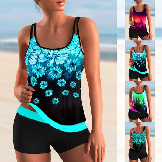 AS | Tankini ombre w kwiaty