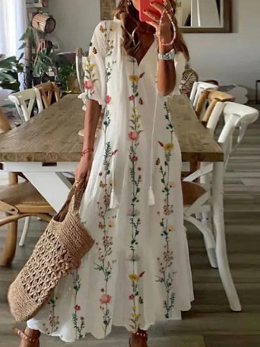 AS | Elegancka letnia sukienka maxi