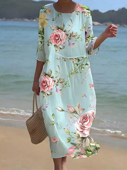 LB | Kwiecista sukienka maxi