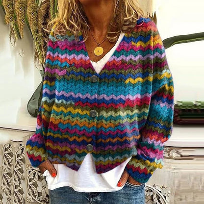 AS | Patchworkowy kardigan boho w kwiaty
