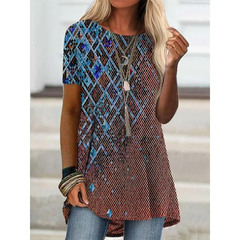 AS | Koszula z nadrukiem inspirowana stylem boho