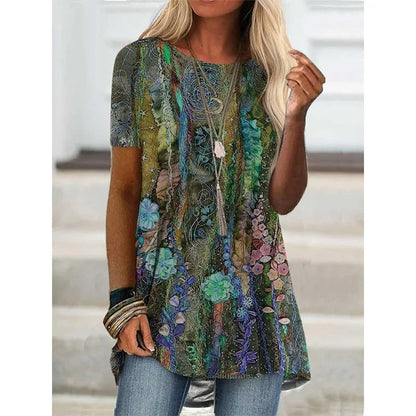 AS | Koszula z nadrukiem inspirowana stylem boho