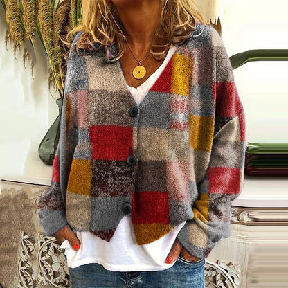 LB | Patchworkowy kardigan boho w kwiaty