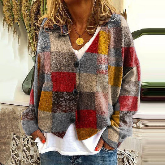 LB | Patchworkowy kardigan boho w kwiaty